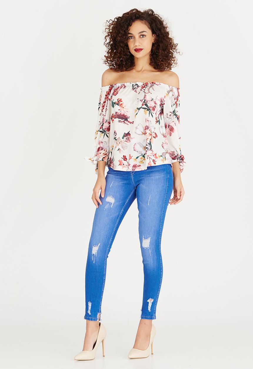 SISSY BOY - Be Mine Printed Blouse Pale Pink
