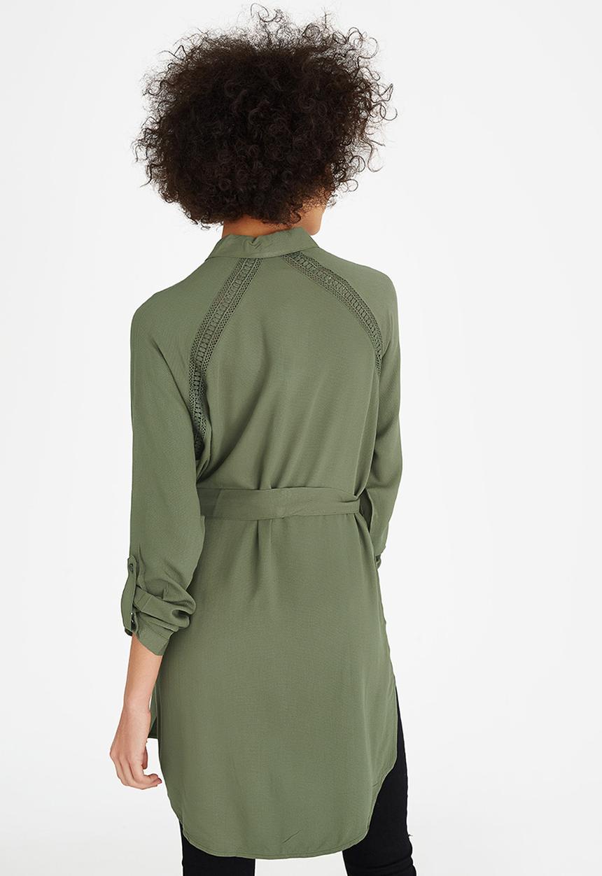 Vero Moda - Blossom Long Sleeve Shirt Khaki Green