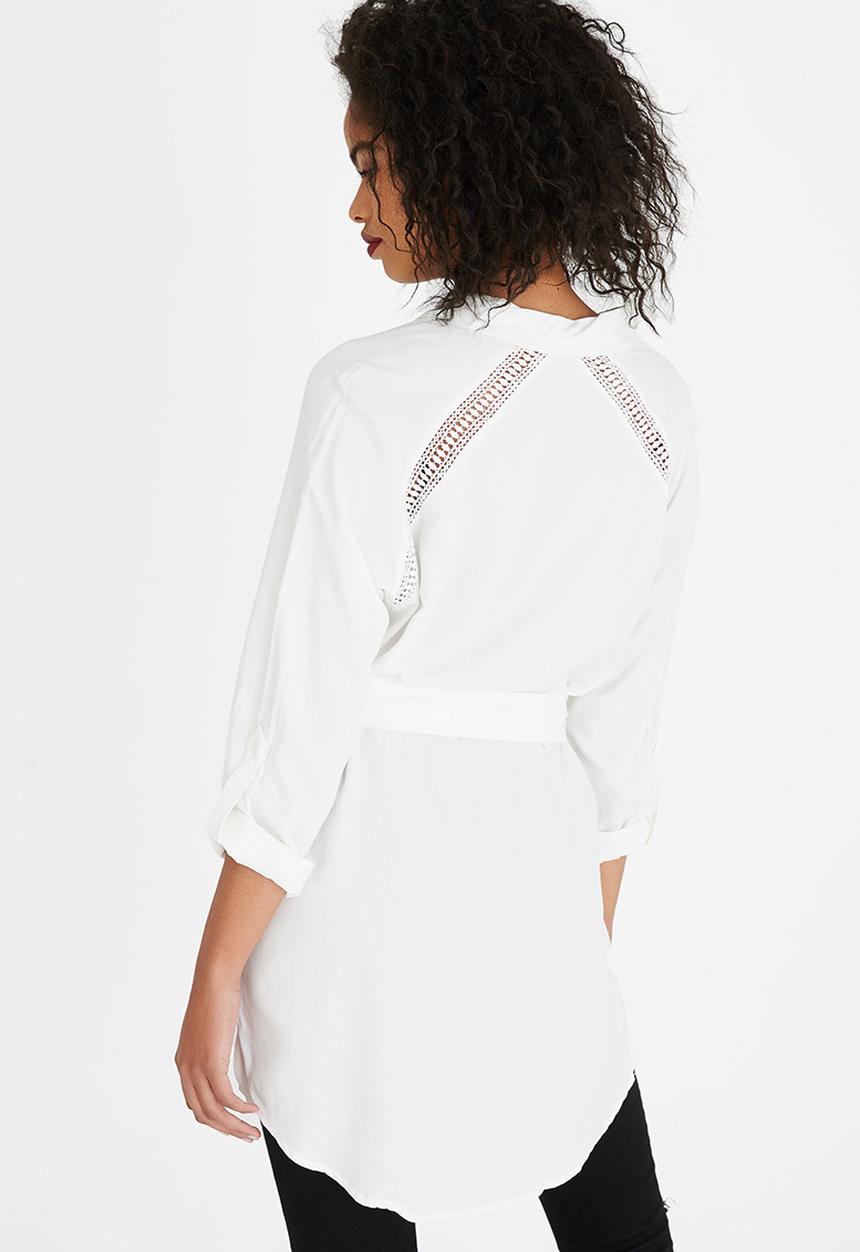 Vero Moda - Blossom Long Sleeve Shirt White