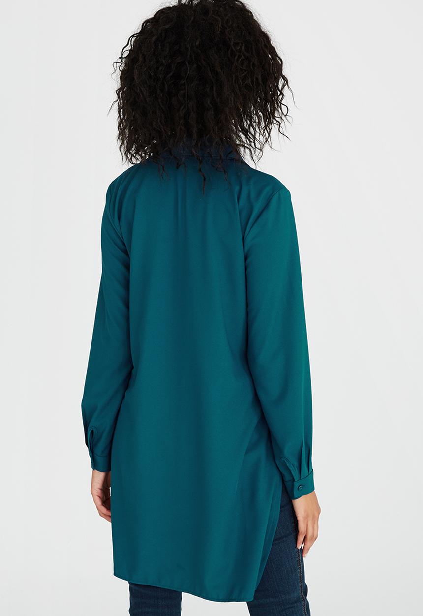 edit - Longer Length Shirt Turquoise