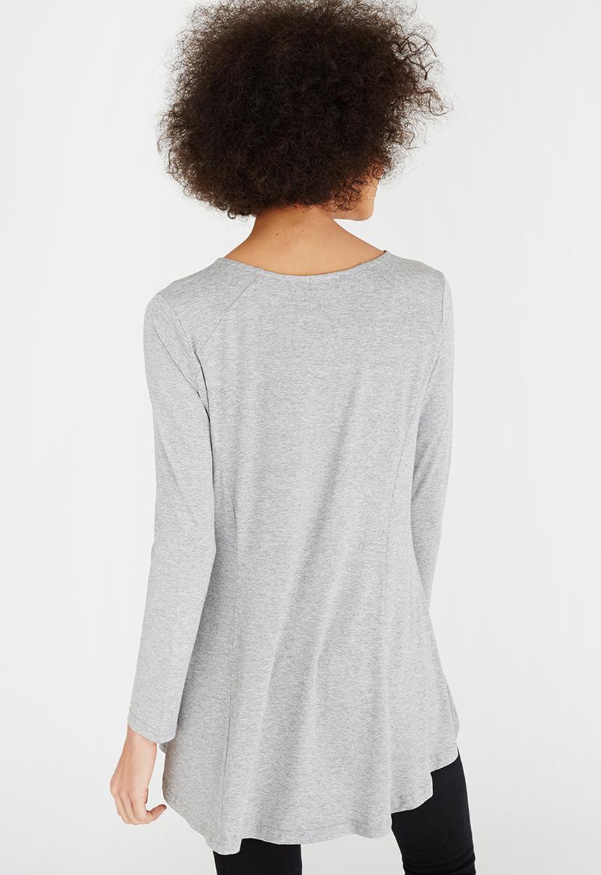 c(inch) - High Low Top Grey Melange