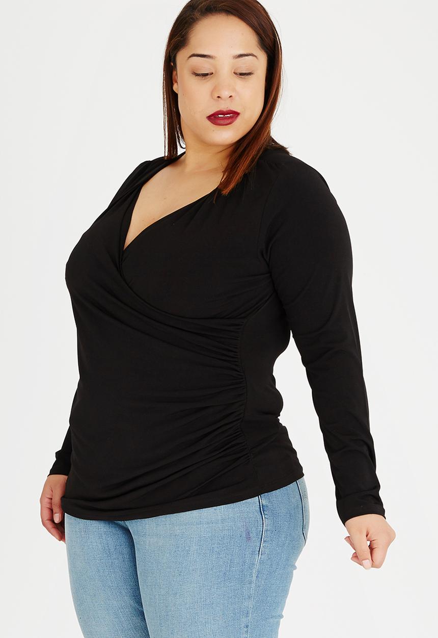 edit Plus - Cross Over Gauged Top Black