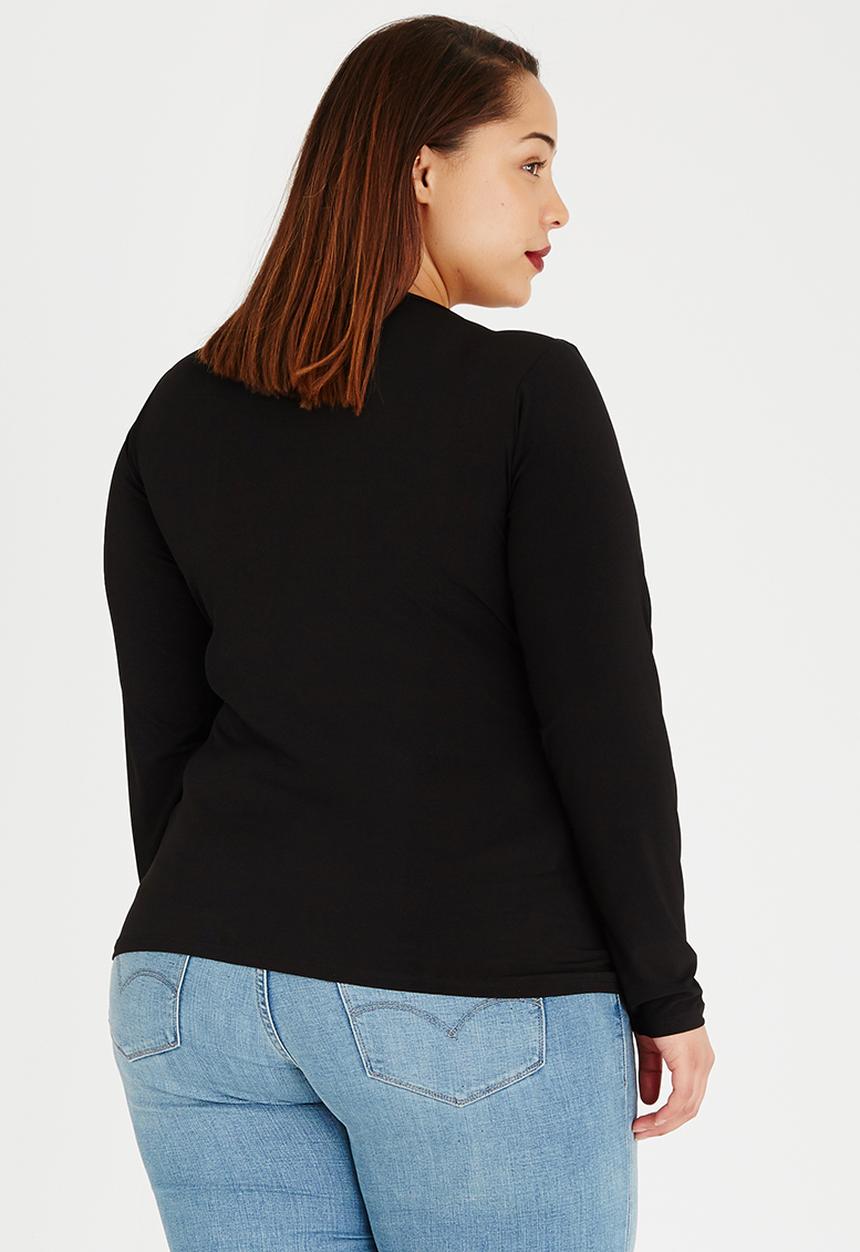 edit Plus - Cross Over Gauged Top Black