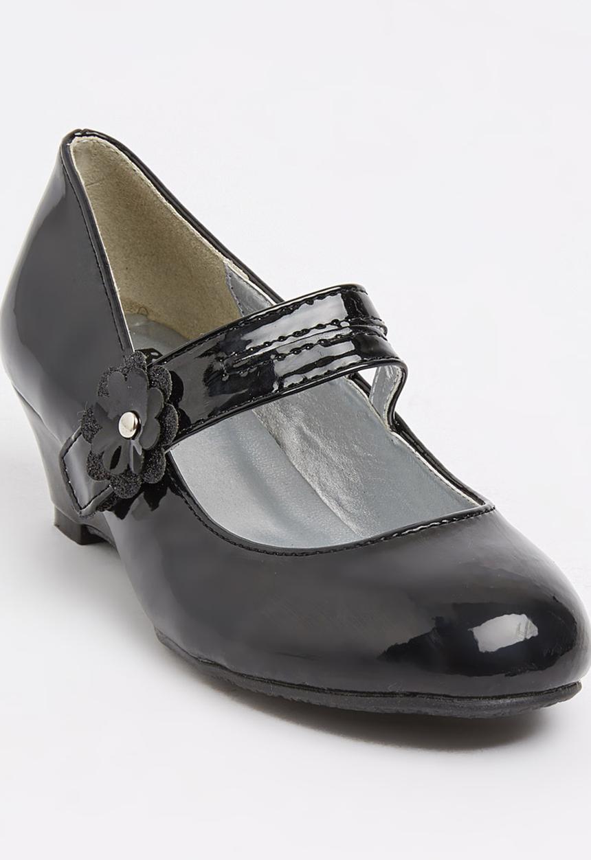 Bata - Girls Dessy-1 Mary Jane Kitten Heel Black
