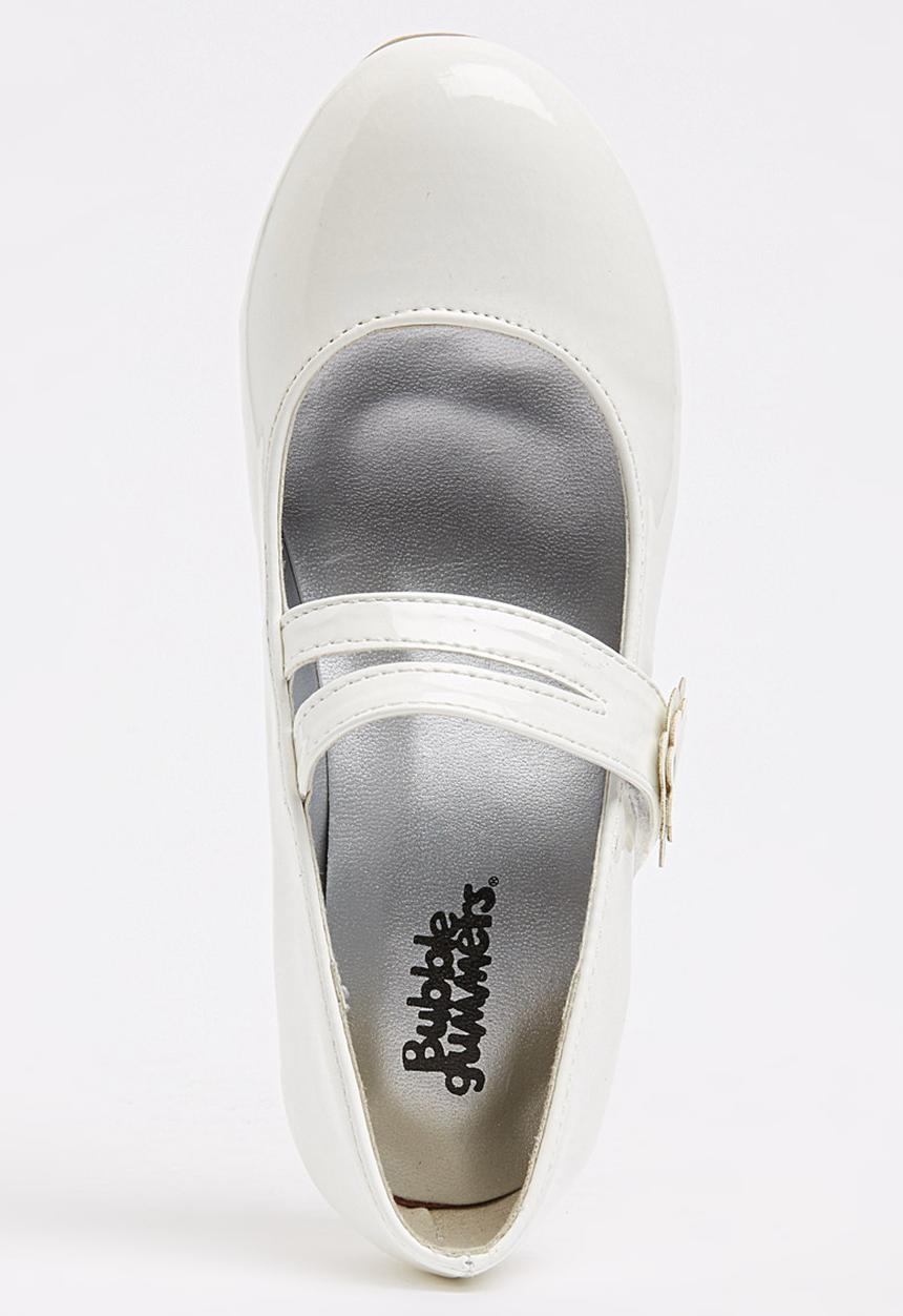 Bata - Girls Dessy-1 Mary Jane Kitten Heel White