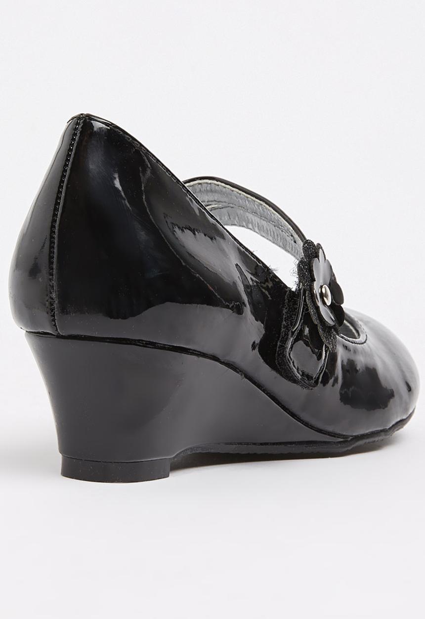 Bata - Girls Dessy-1 Mary Jane Kitten Heel Black