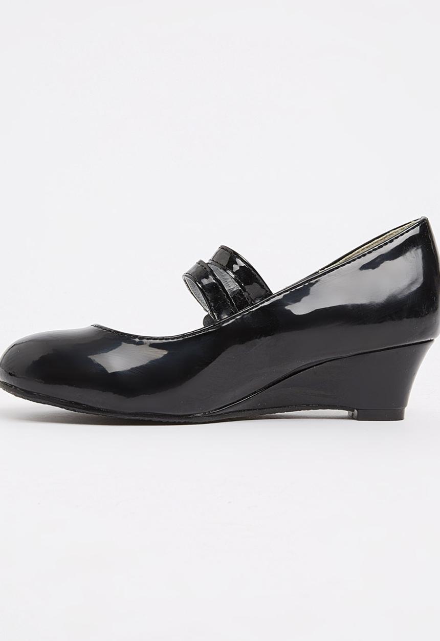 Bata - Girls Dessy-1 Mary Jane Kitten Heel Black