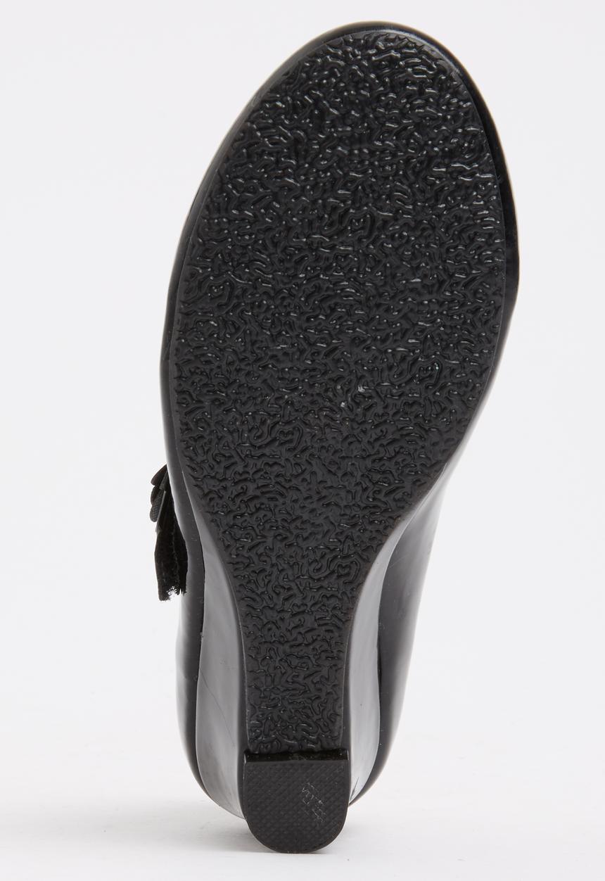 Bata - Girls Dessy-1 Mary Jane Kitten Heel Black