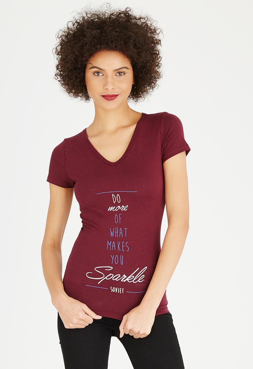 SOVIET - Hafren Tee Maroon