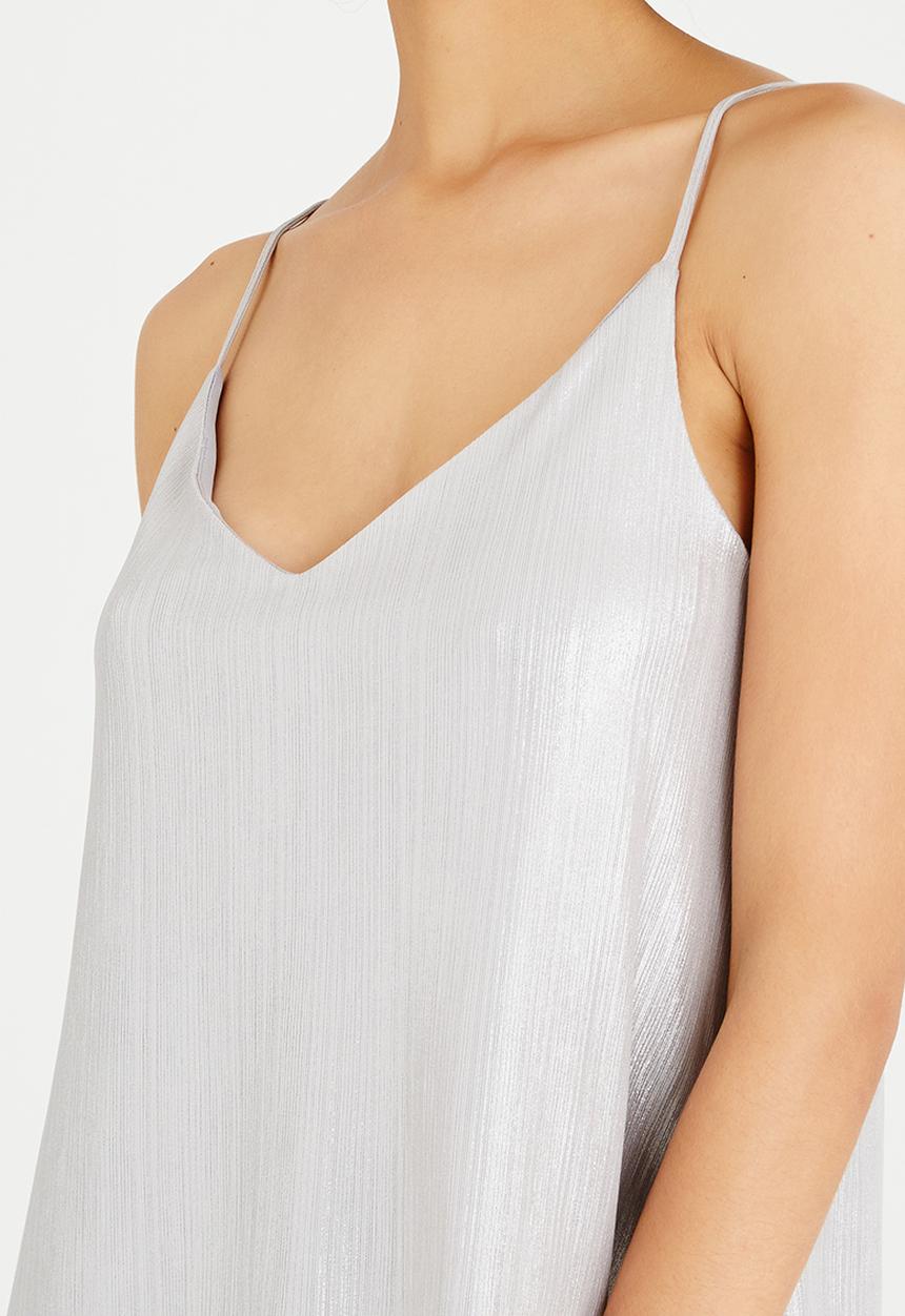 Kate Jordan - Shimmer Cami Vest Silver