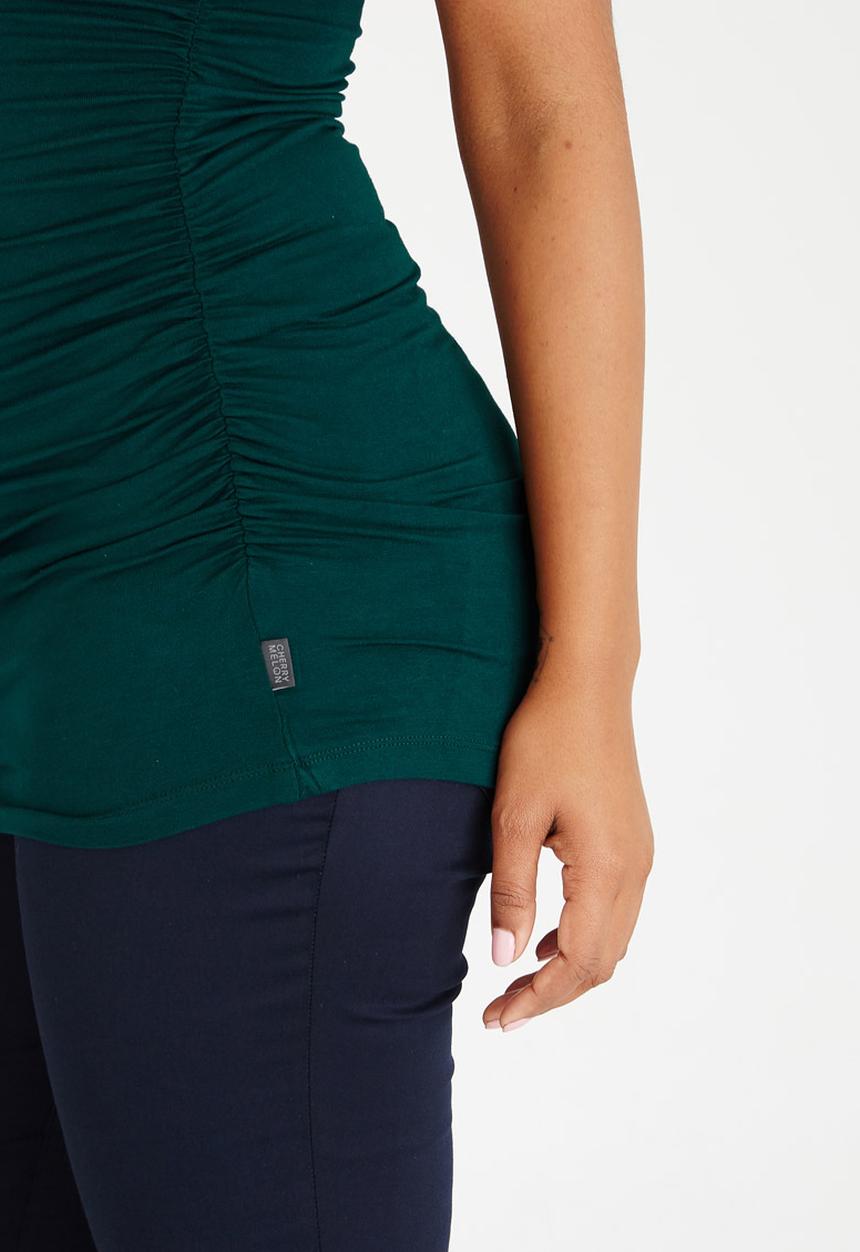 Cherry Melon - Side Gauge Tank Top Green