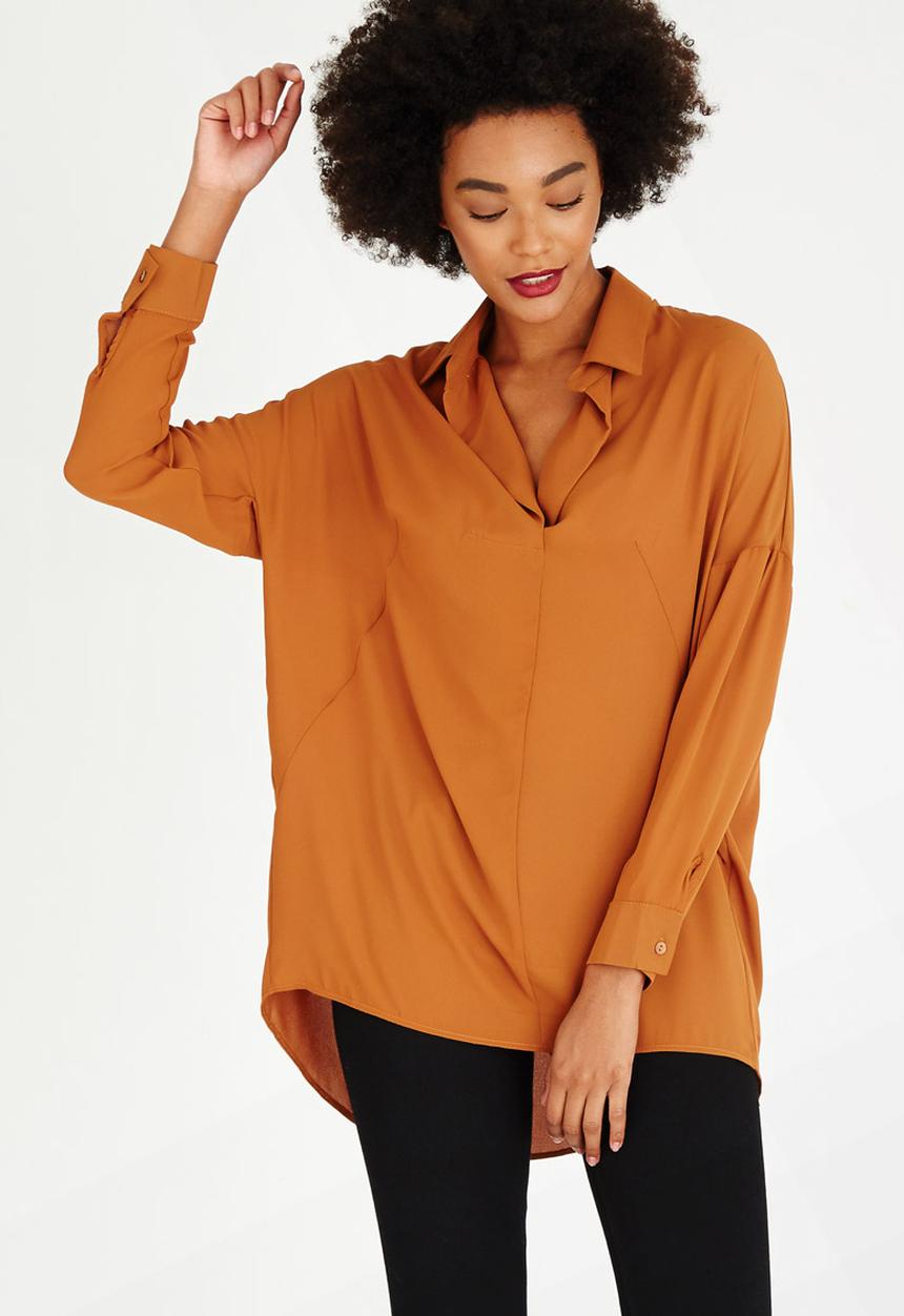 STYLE REPUBLIC - Oversized Blouse Tan