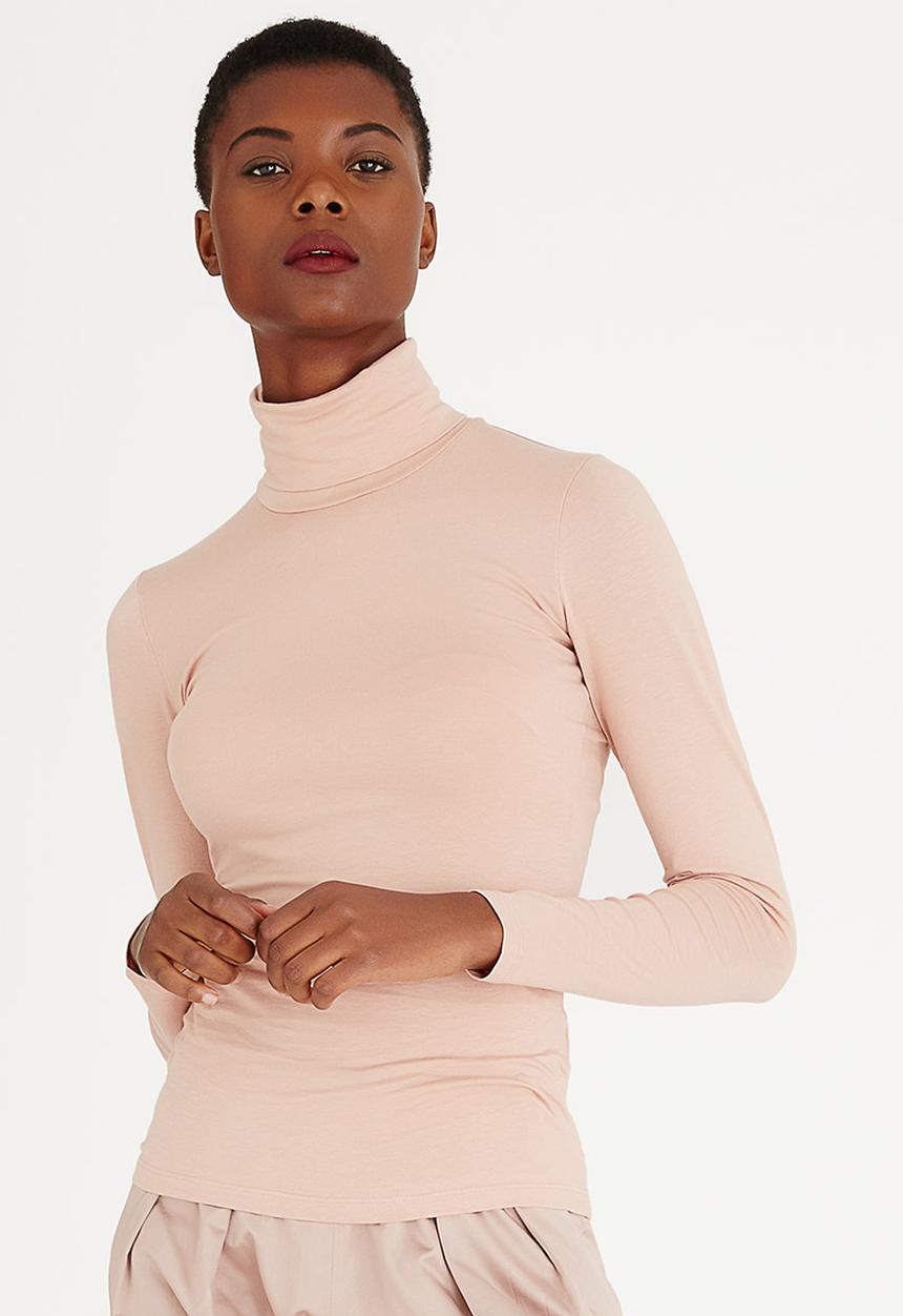 Droomer - High-neck Top Pale Pink