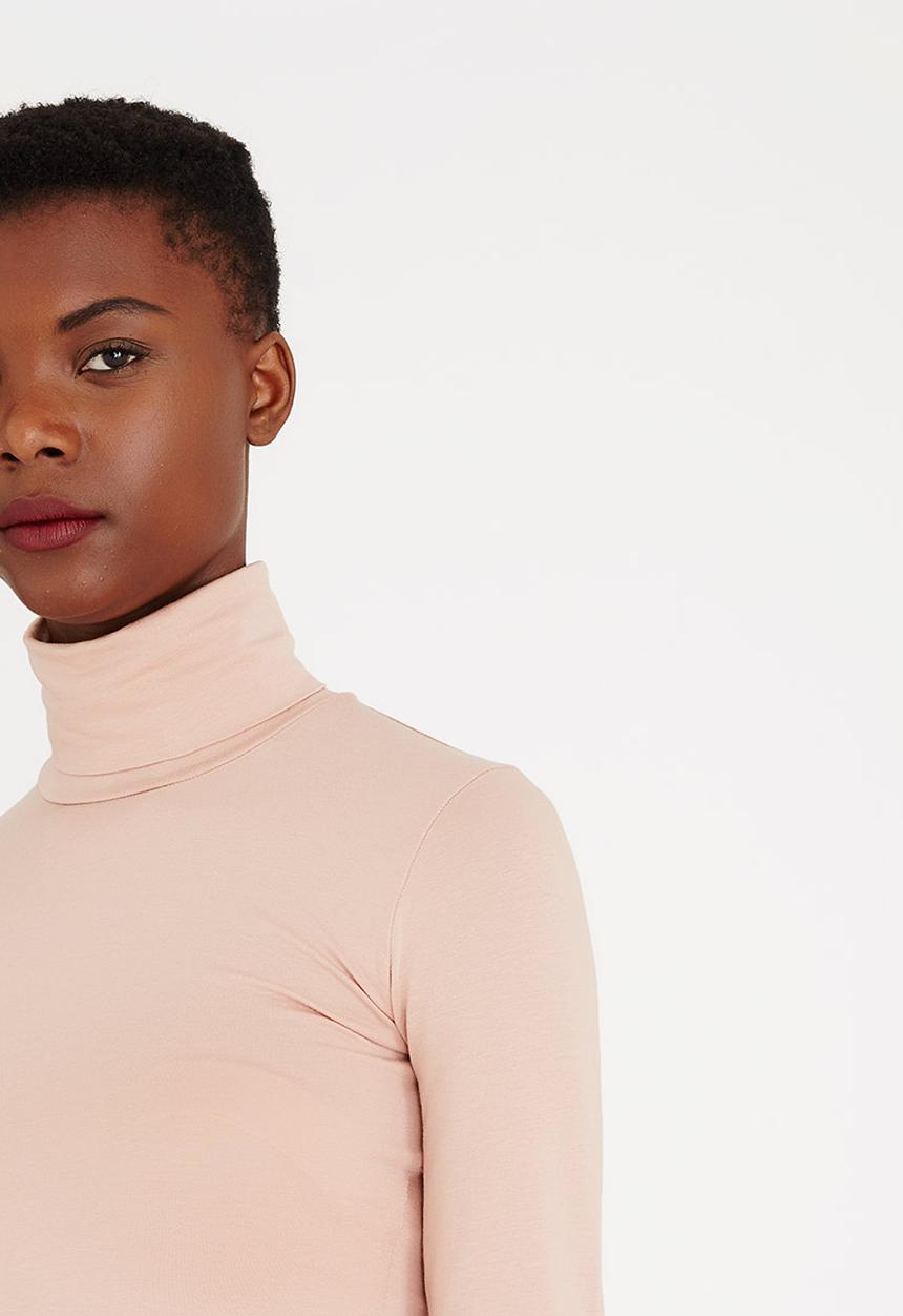 Droomer - High-neck Top Pale Pink