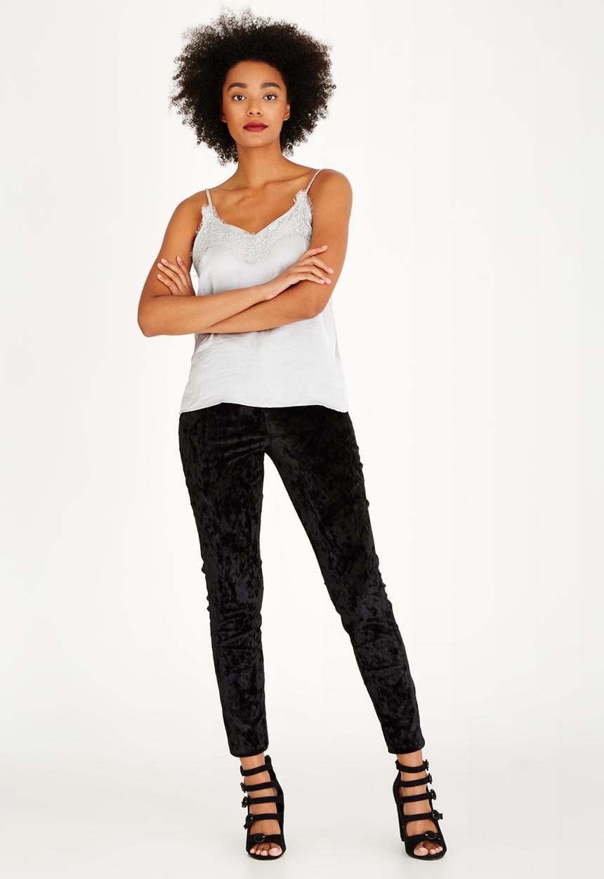 ONLY - Ella Lace Detail Cami Silver