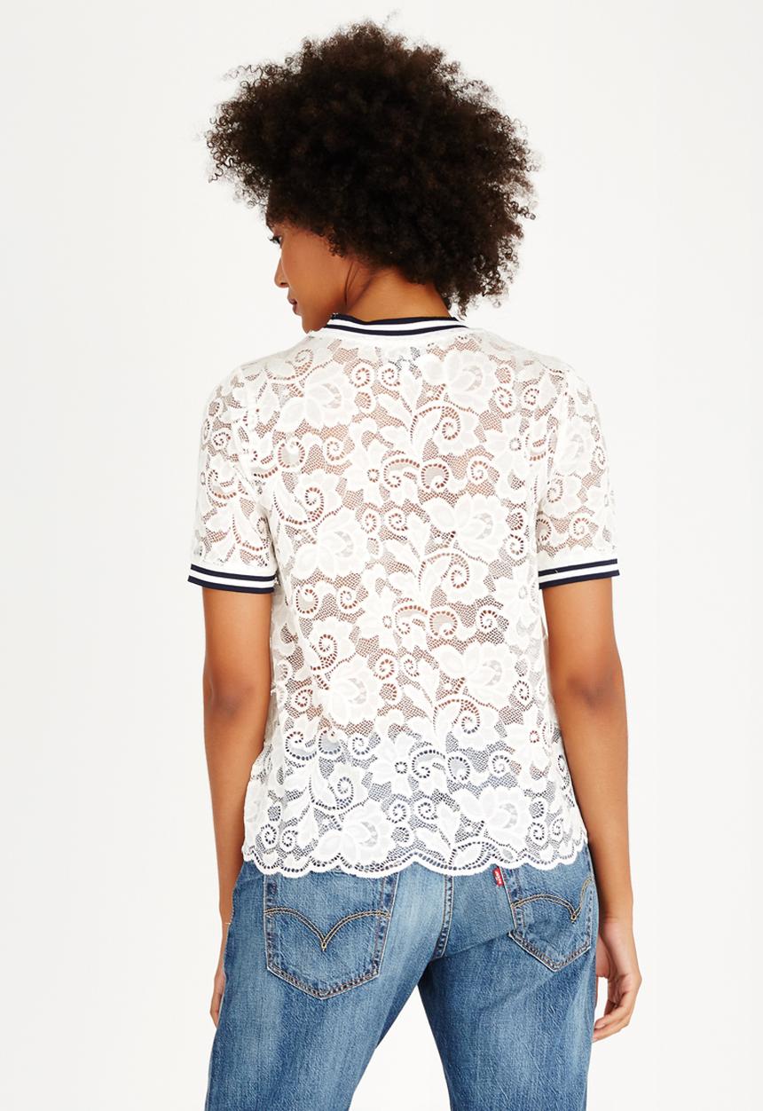 ONLY - Gwen Short Sleeve Top  White