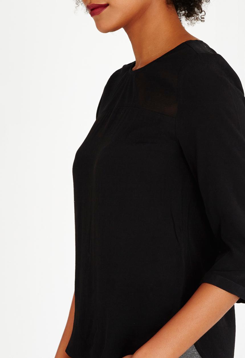 ONLY - Wonder 3/4 Sleeve Top Black