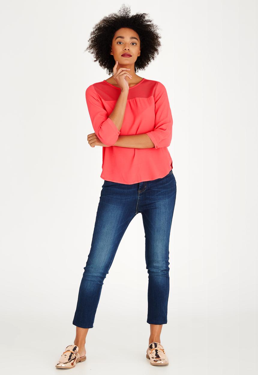 ONLY - Wonder 3/4 Sleeve Top Coral