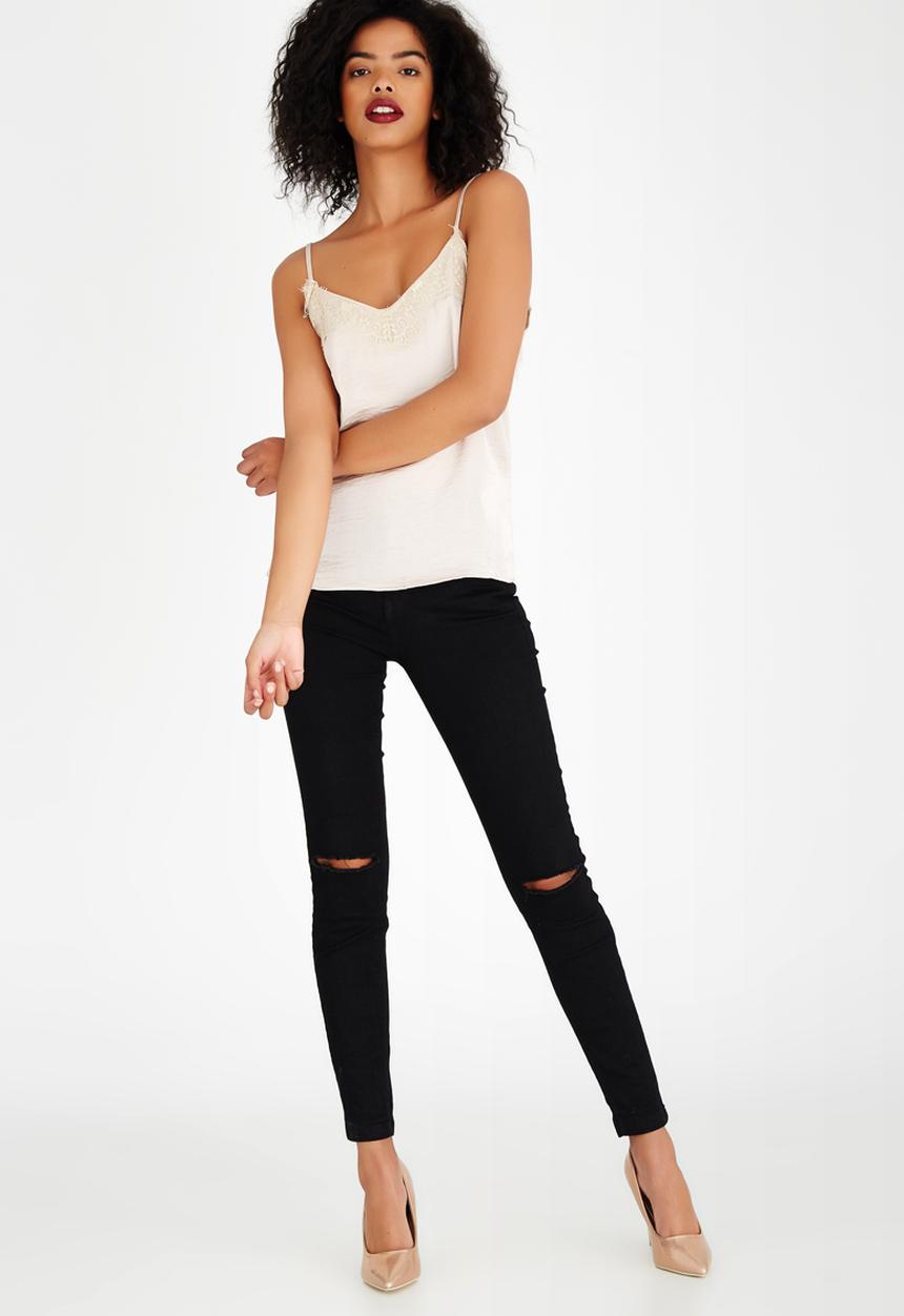 ONLY - Ella Lace Detail Cami Pale Pink