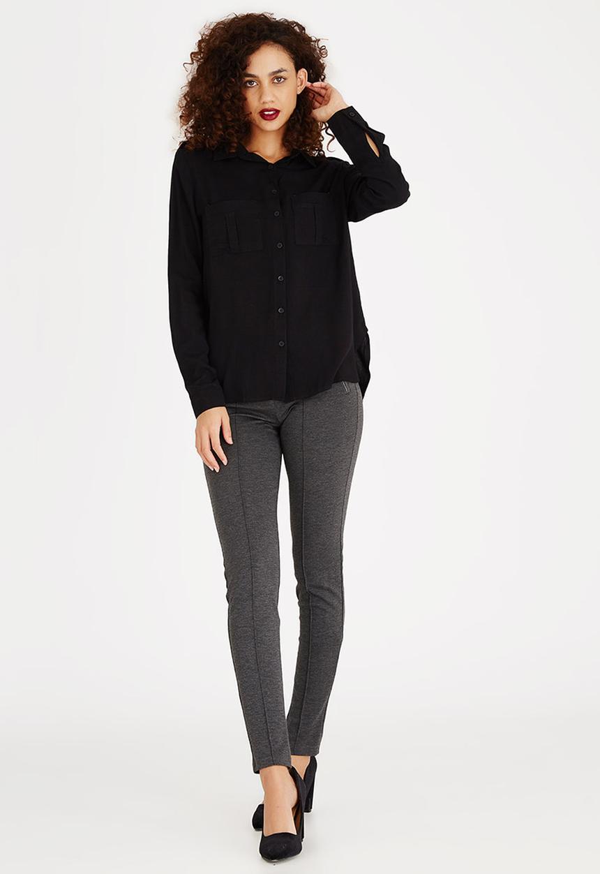 edit - Utility Blouse Black