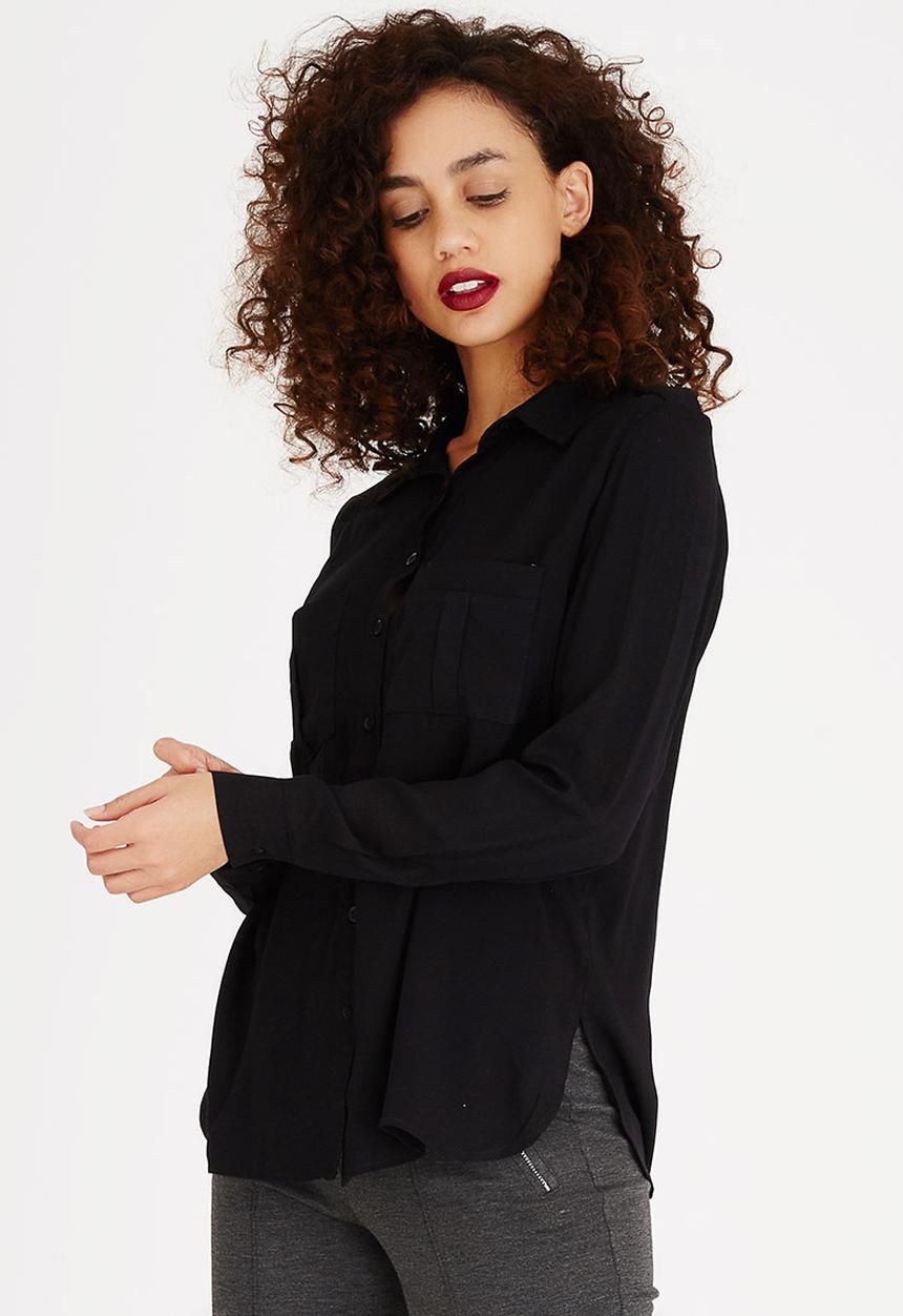 edit - Utility Blouse Black