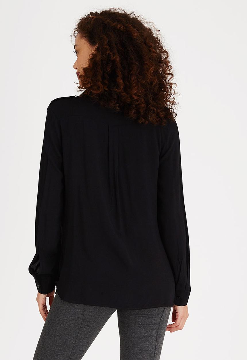 edit - Utility Blouse Black