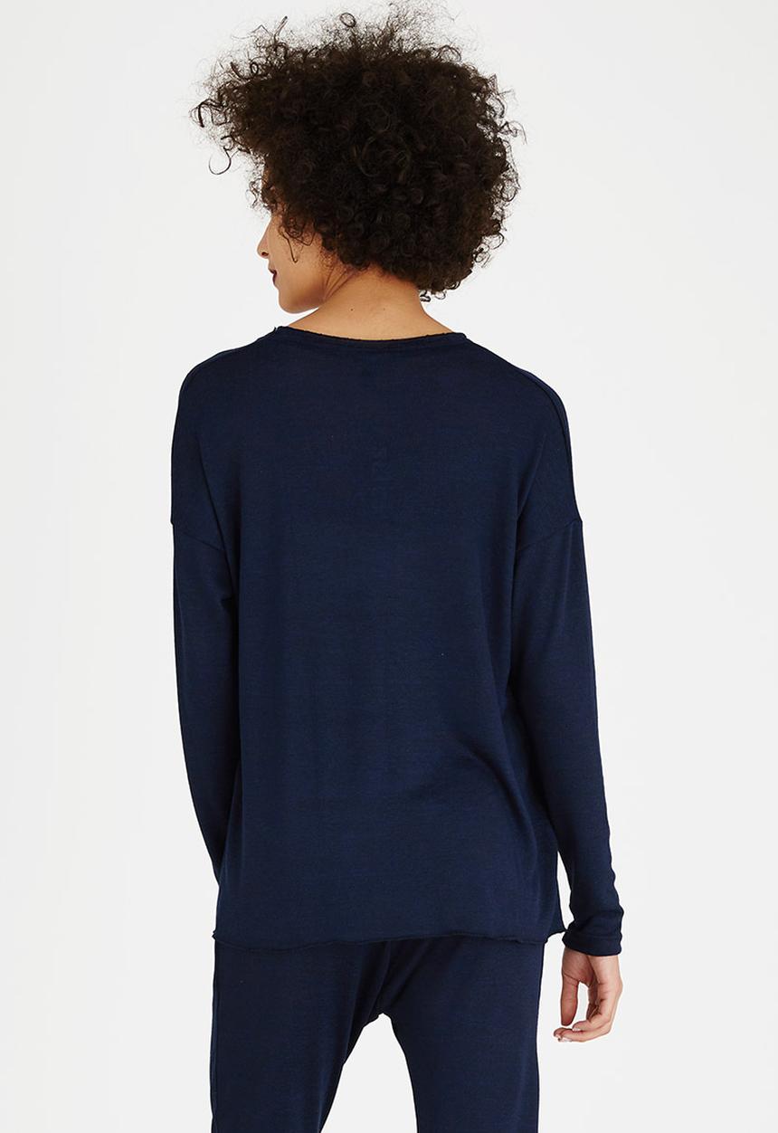 Slick - Zea Styled Box Top Navy