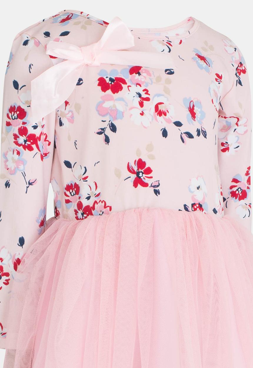See-Saw - Floral Print Combo Dress Multi-colour