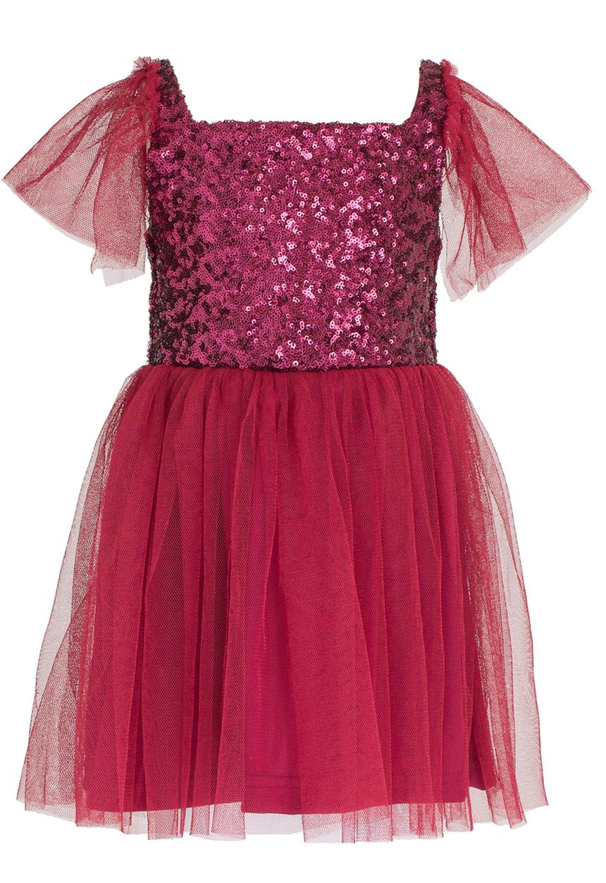 See-Saw - Sequin Dresses Burgundy