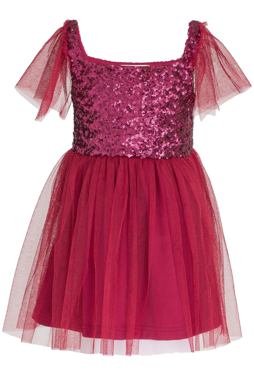 See-Saw - Sequin Dresses Burgundy