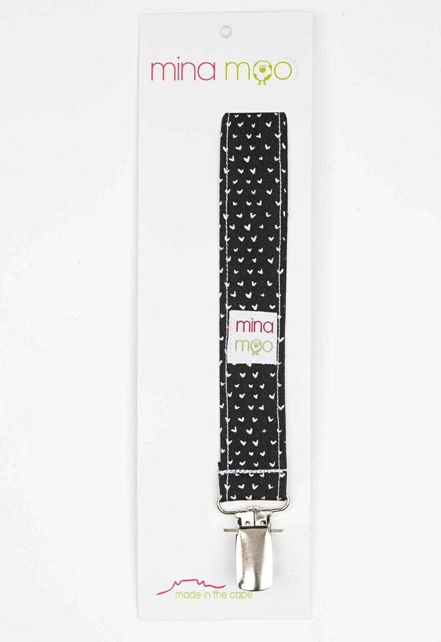 Mina Moo - Tiny Hearts Dummy Clip Black