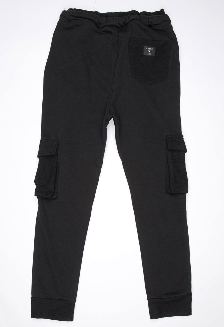 GUESS - Drop Crotch Cargo Pant Black
