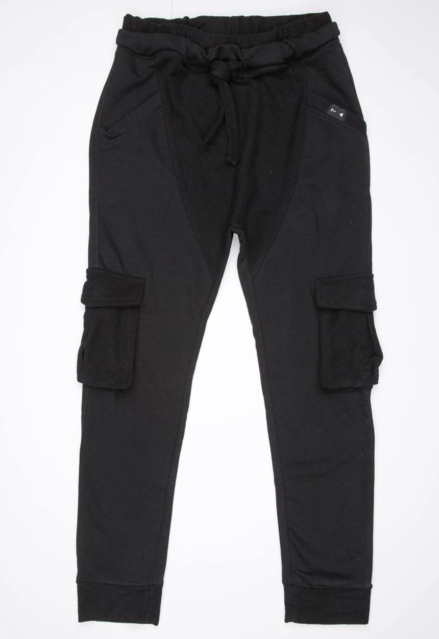 GUESS - Drop Crotch Cargo Pant Black