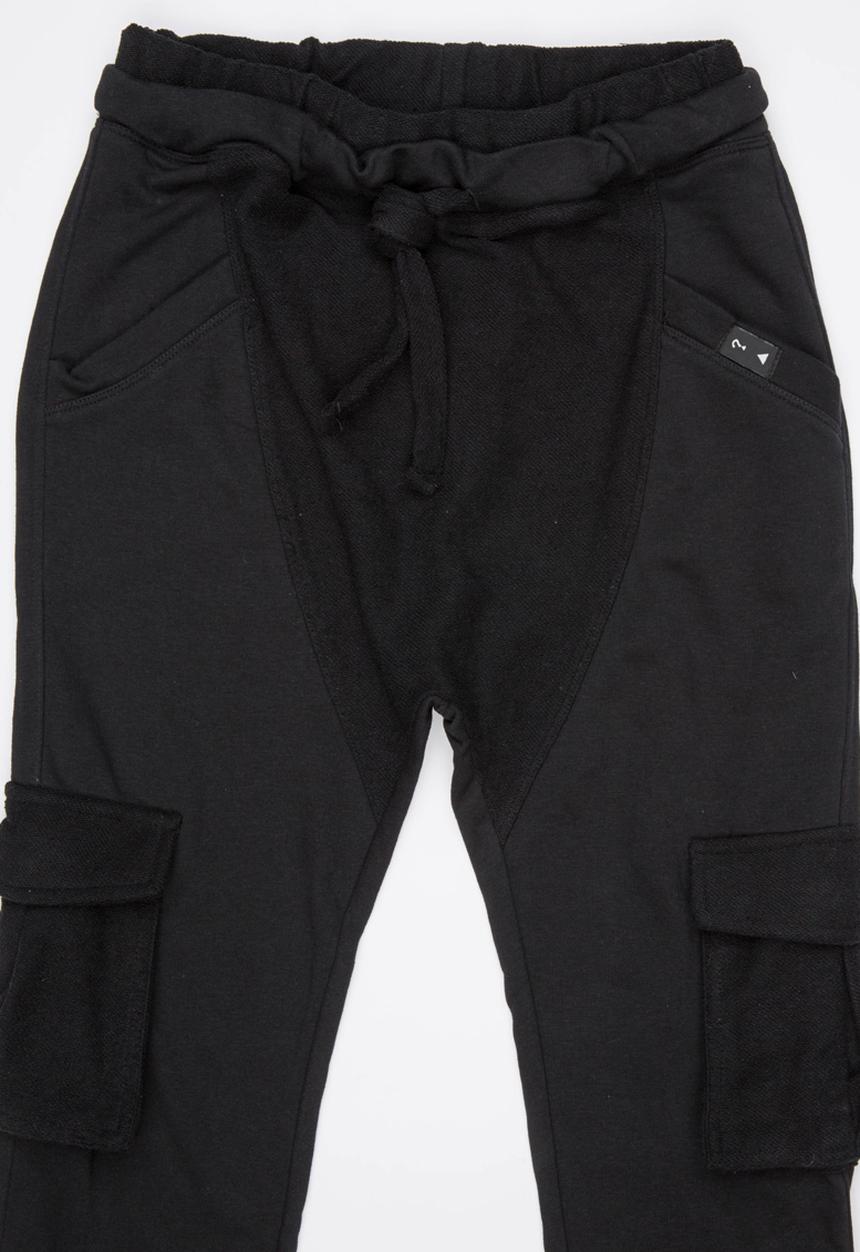 GUESS - Drop Crotch Cargo Pant Black