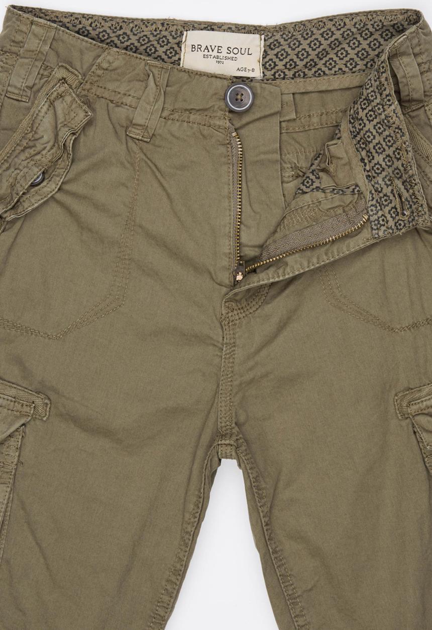 Brave Soul - Cargo Shorts Khaki Green