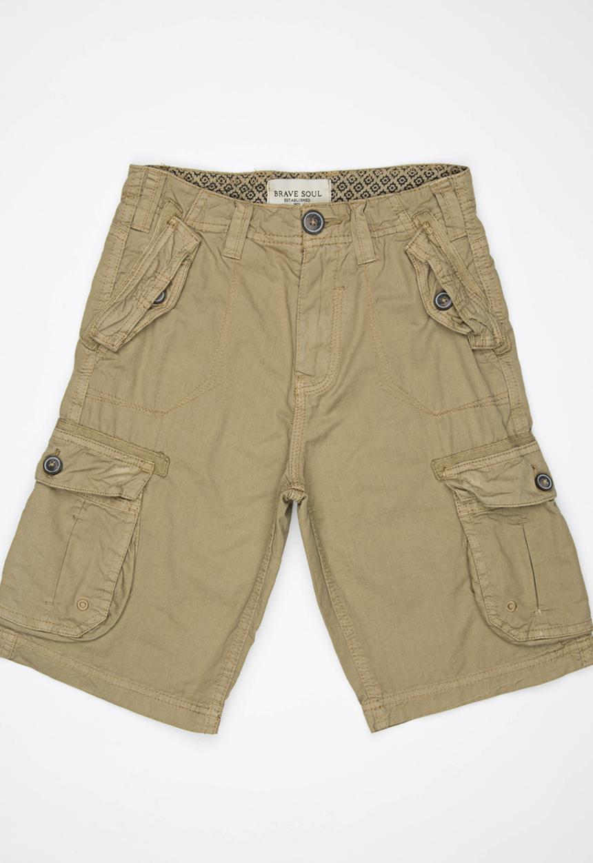 Brave Soul - Cargo Shorts Stone
