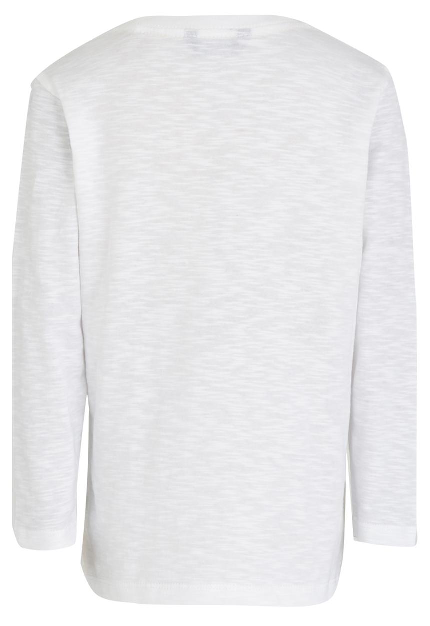 GUESS - L/S Guess Longer Length Tee White