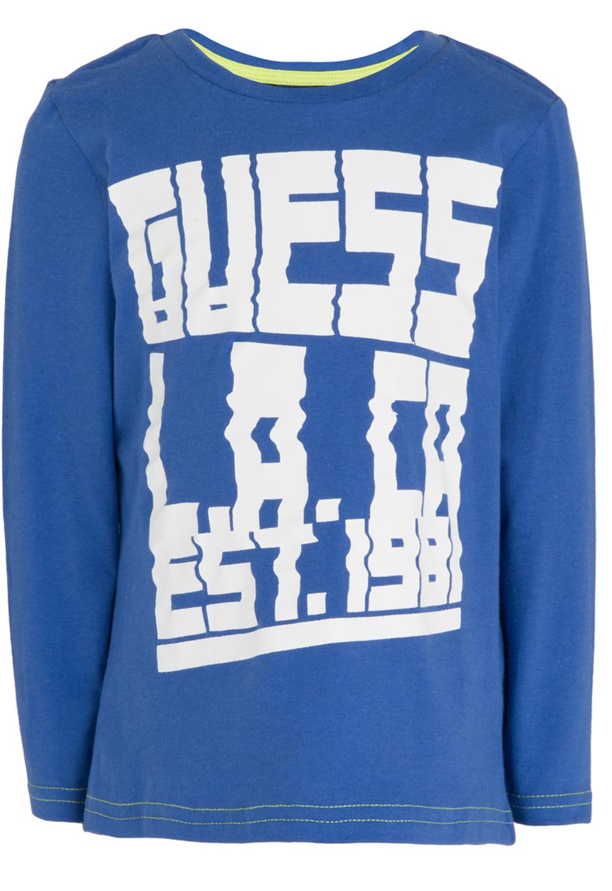 GUESS - L/S Guess Glitch Tee Blue