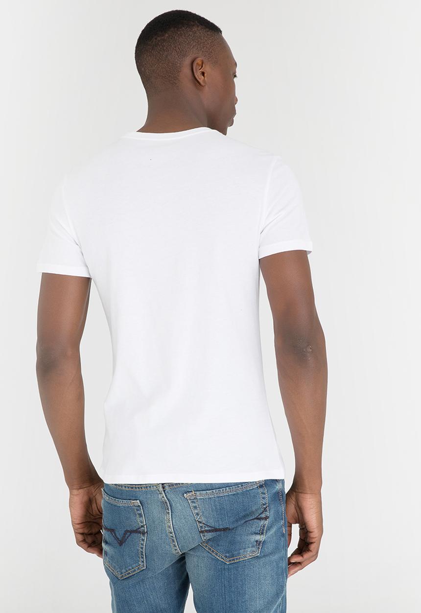 GUESS - Caged Logo Tee White
