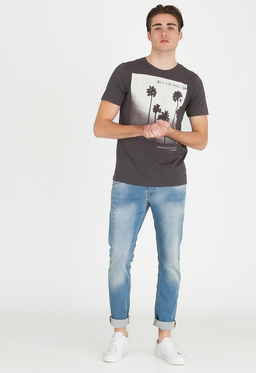 Jack & Jones - Venice Printed Tee Grey