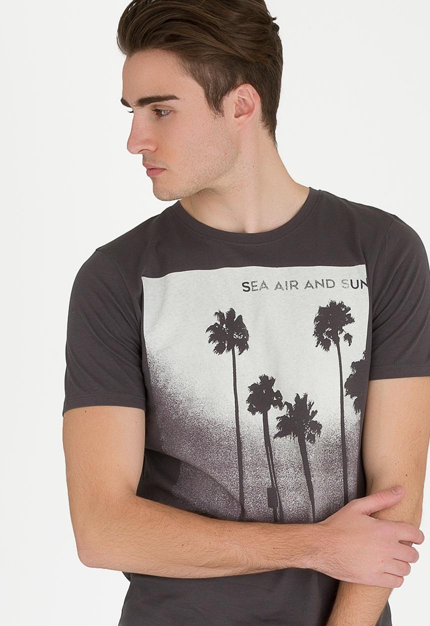 Jack & Jones - Venice Printed Tee Grey