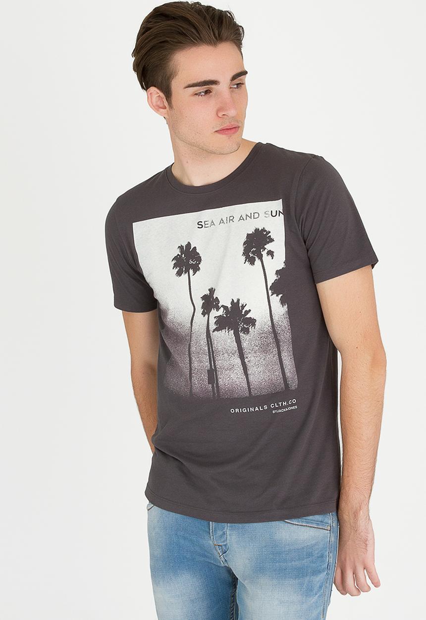 Jack & Jones - Venice Printed Tee Grey
