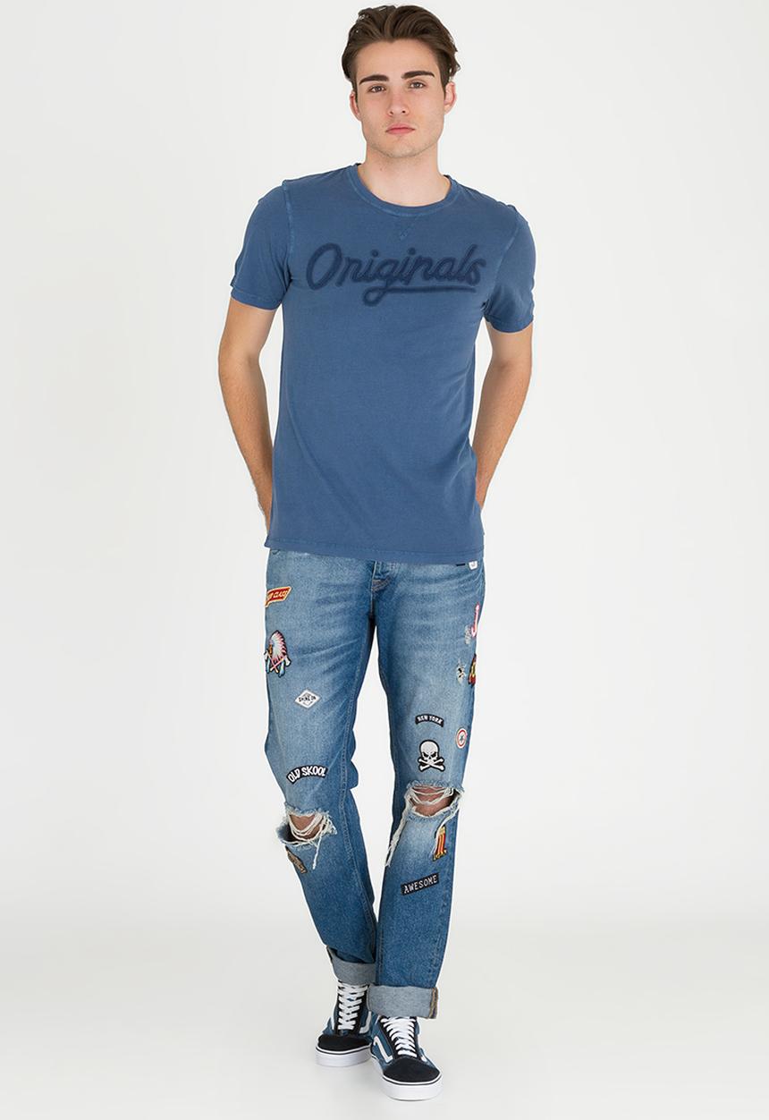 Jack & Jones - Crescent Tee Blue