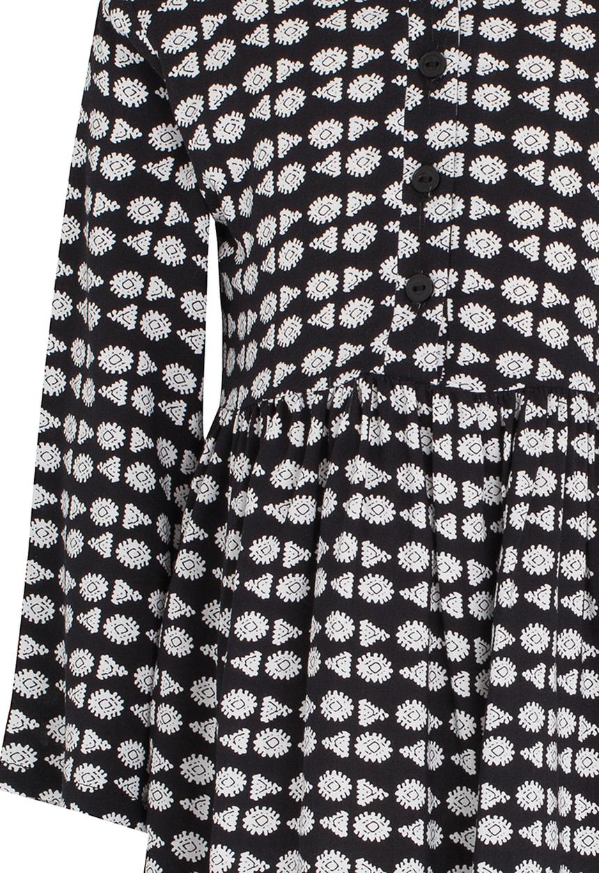 See-Saw - High Waist Dress Black and White