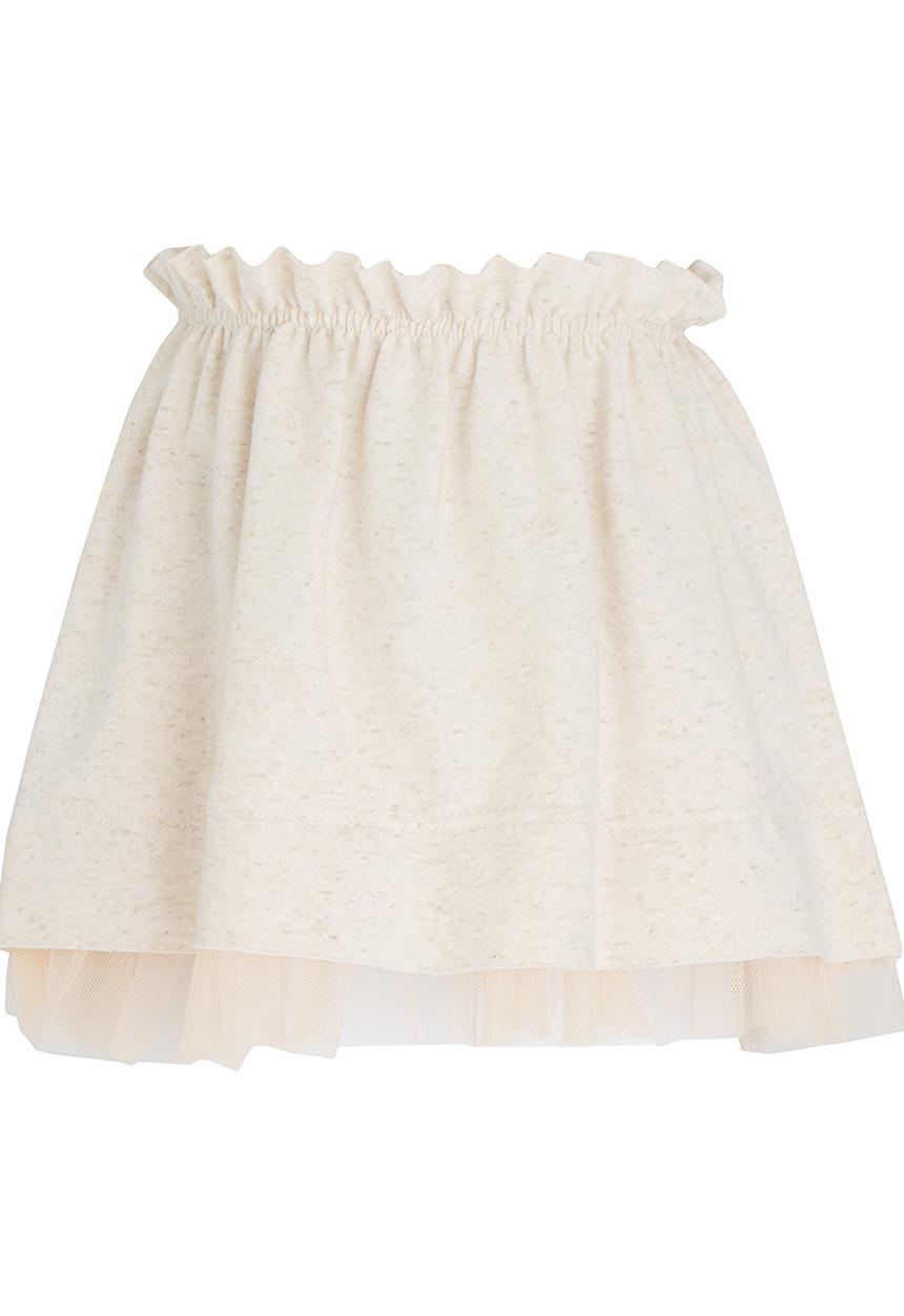 See-Saw - Skirt With Mesh Detail Cream