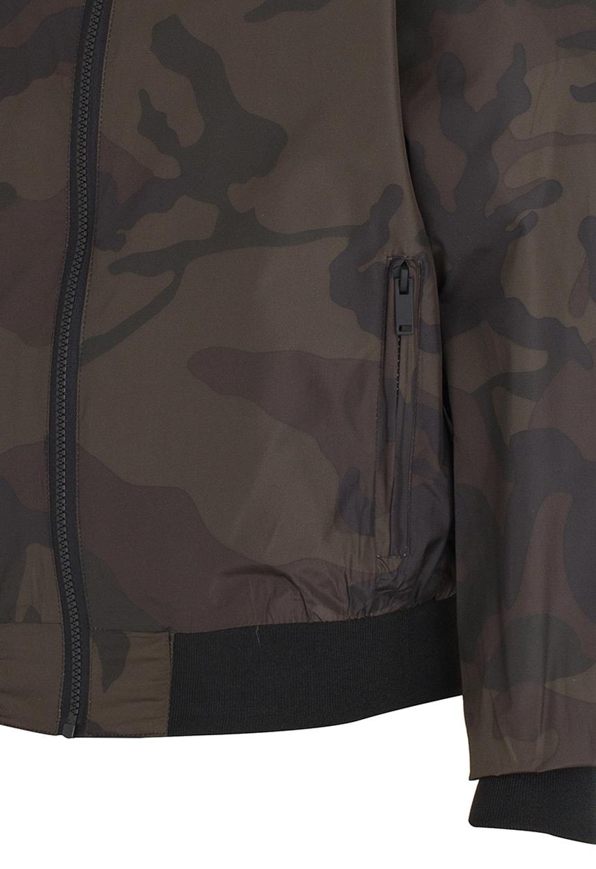 Brave Soul - Camo Bomber Jacket Khaki Green