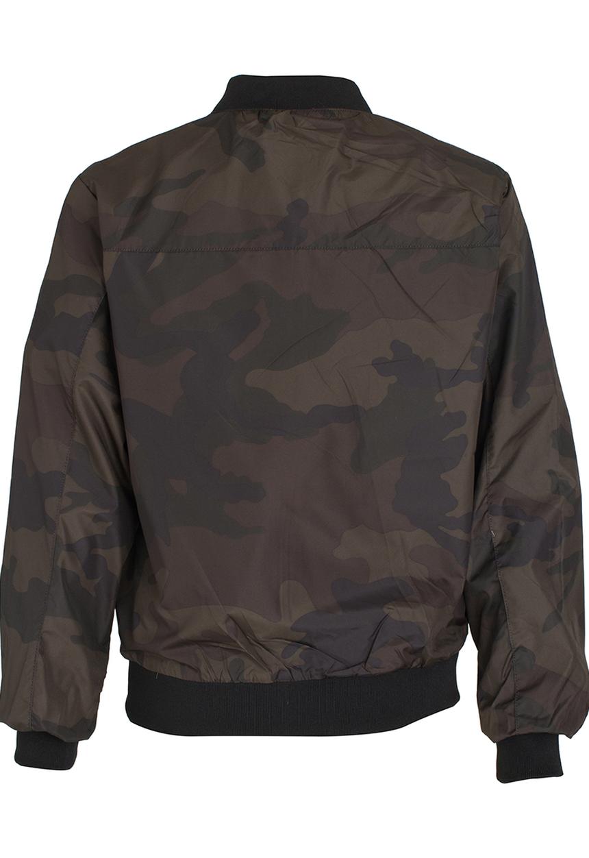 Brave Soul - Camo Bomber Jacket Khaki Green