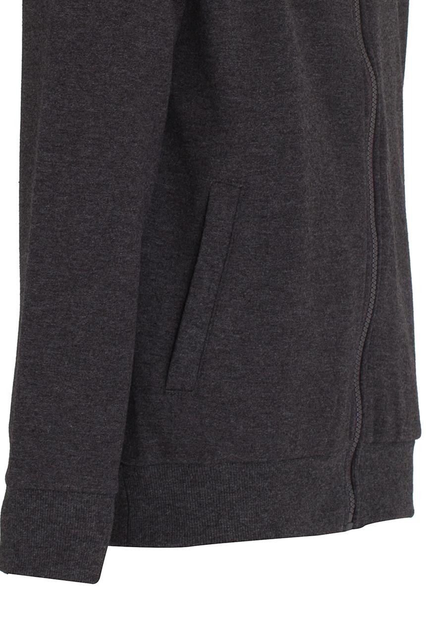 Brave Soul - Zip Through Sweater Charcoal