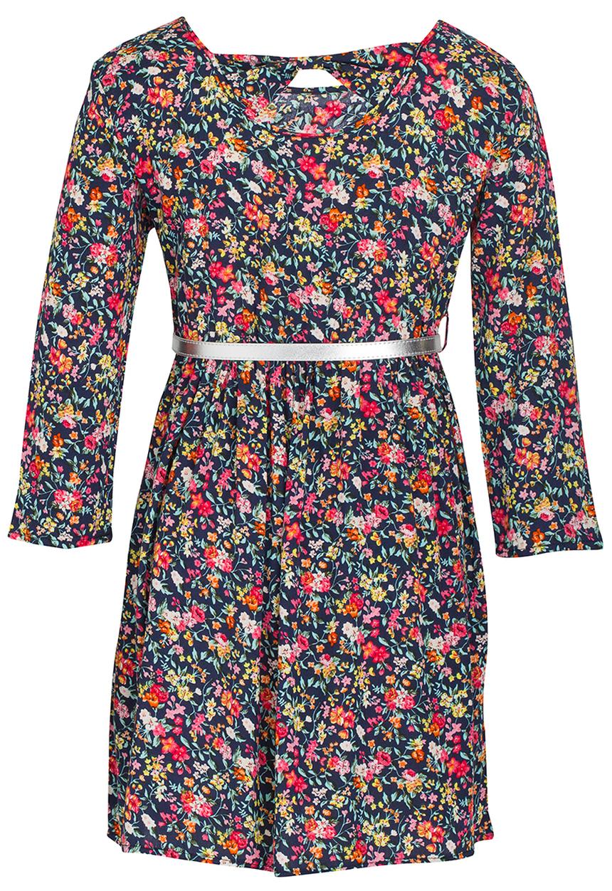 Rebel Republic - Skater Dress With Belt Multi-colour