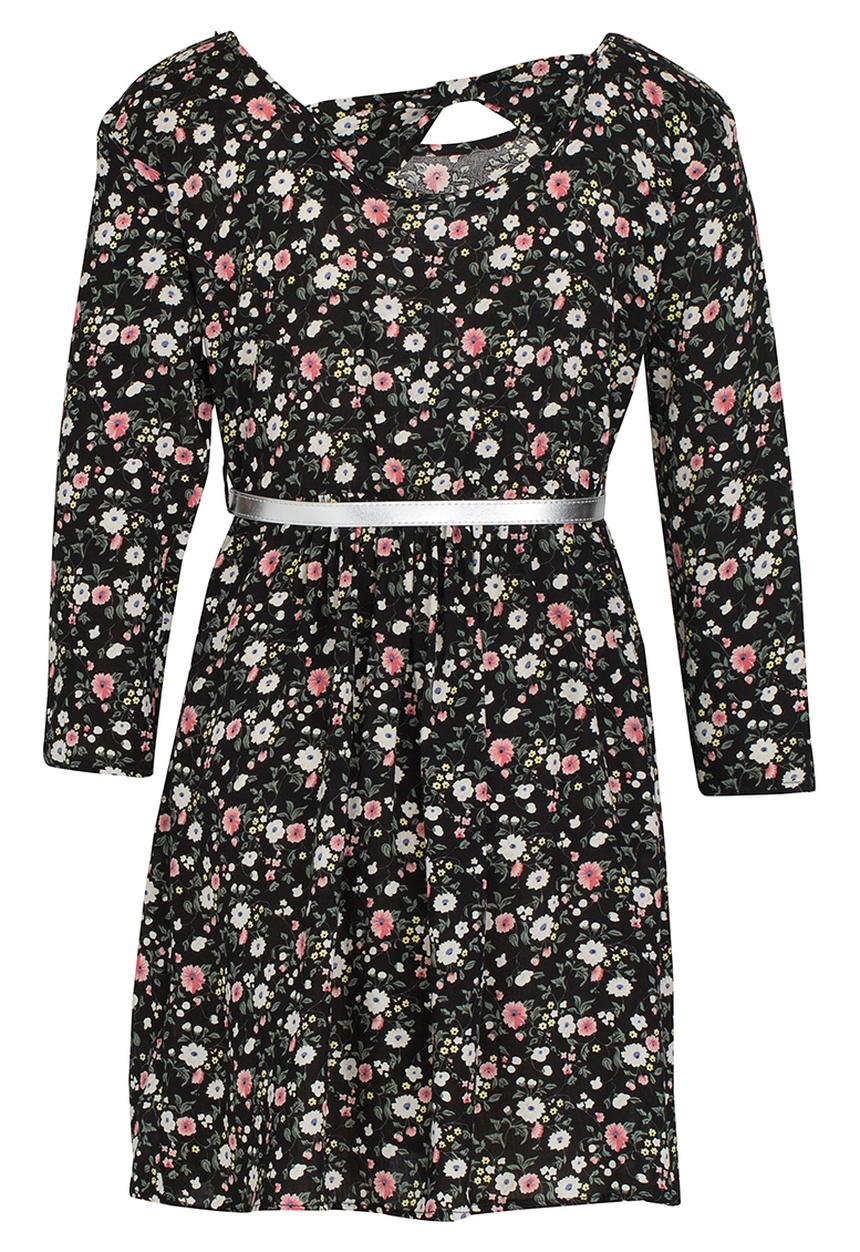 Rebel Republic - Skater Dress With Belt Multi-colour